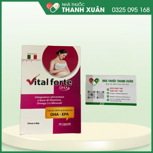 Vital Forte - Viên uống bổ sung DHA, EPA và một số vitamin, khoáng chất cho cơ thể